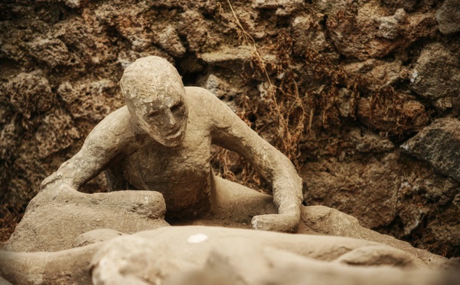 Một nạn nhân trong vụ núi lửa Vesuvius phun trào. Ảnh: Londonglossy.com
