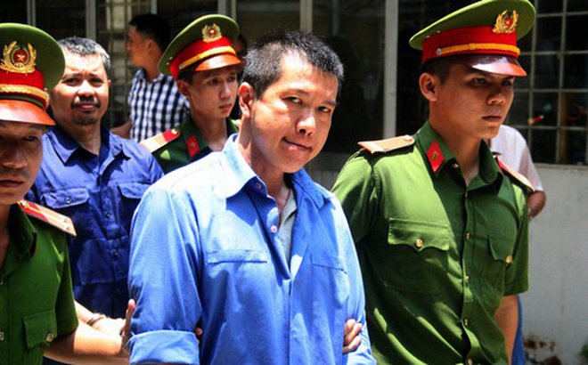 Cựu CSGT Công an tỉnh Đồng Nai - bị cáo Nguyễn Cảnh Chân trong phiên tòa trước đây.