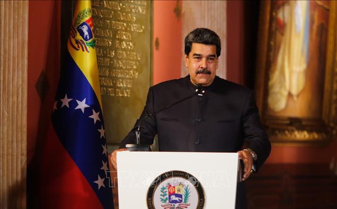 Tổng thống Venezuela Nicolas Maduro phát biểu tại thủ đô Caracas. Ảnh tư liệu: AFP/TTXVN