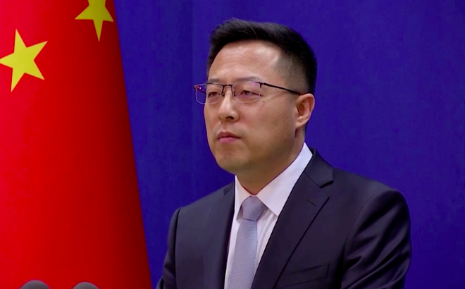 Người phát ngôn Bộ Ngoại giao Trung Quốc Triệu Lập Kiên. (Ảnh: Reuters)