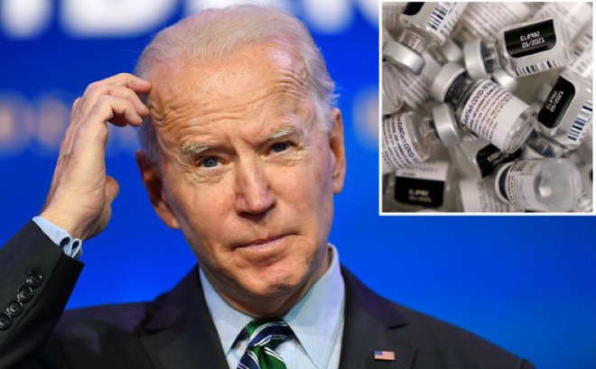 Tổng thống Joe Biden cho biết chương trình vaccine do chính quyền ông Trump để lại "đang ở tình trạng tồi tệ hơn họ tưởng tượng". Ảnh: Getty Images