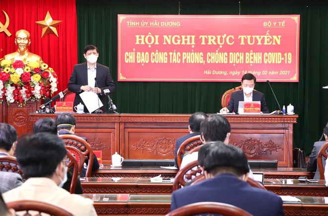 Bộ trưởng Bộ Y tế: Dịch COVID-19 tại Hải Dương còn phức tạp, khó lường - Ảnh 1. Bộ trưởng Bộ Y tế: Dịch COVID-19 tại Hải Dương còn phức tạp, khó lường - Ảnh 1.