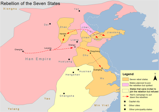 Cuộc nổi loạn của 7 hoàng tử, công khai đòi lật đổ hoàng đế Trung Hoa Hán Cao Tổ - Ảnh 1.