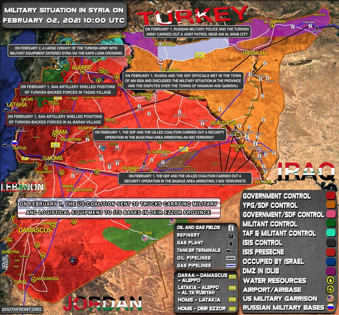 Máy bay Mỹ đột kích không phận Syria, căn cứ Nga bị đưa vào tầm ngắm - Iran phóng tên lửa, gửi cảnh báo nóng tới ông Biden - Ảnh 1.