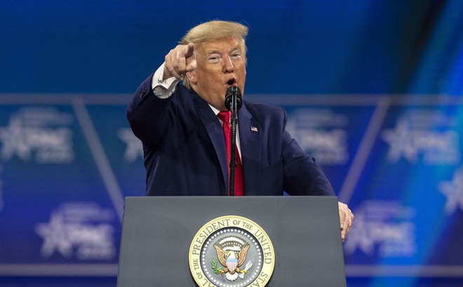 Cựu Tổng thống Donald Trump sẽ phát biểu tại hội nghị thường niên Chiến dịch Hành động Chính trị Bảo thủ (CPAC) vào ngày 28-2. Ảnh: Bloomberg