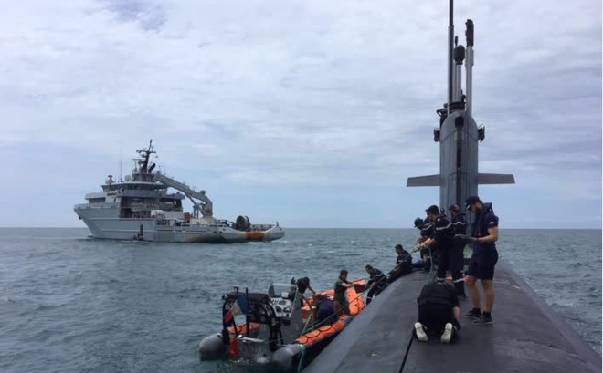 Tàu ngầm hạt nhân Pháp thưc hiện một chuyến đi đến Biển Đông gần đây. (Ảnh: Twitter)