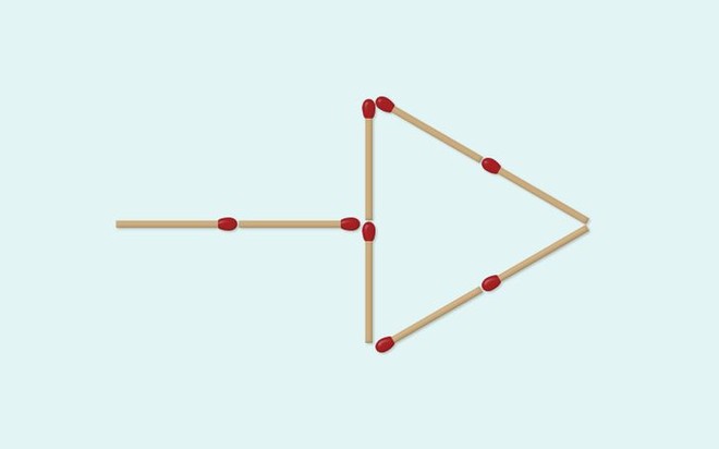 Thách thức trí não 5 giây: Đố bạn di chuyển 4 que diêm để xếp thành 2 hình tam giác - Ảnh 1.