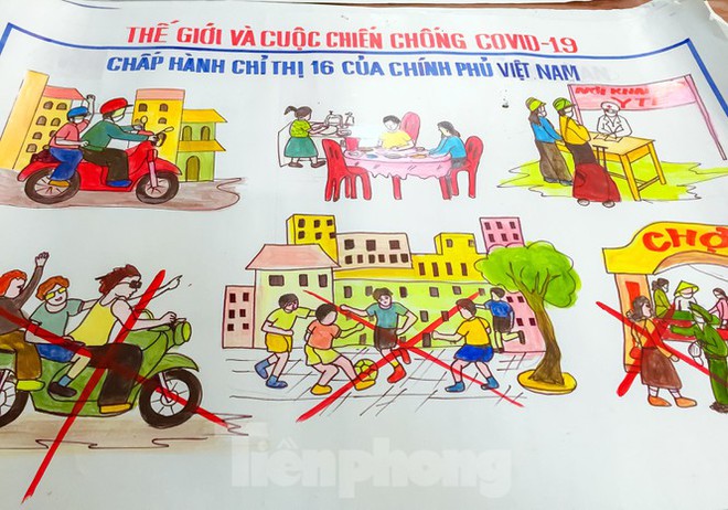 ‘Thế giới và cuộc chiến chống COVID-19’ trên nét vẽ của Bộ đội Biên phòng - Ảnh 4.