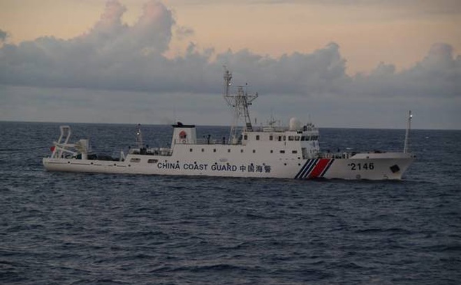 Tàu hải cảnh Trung Quốc xuất hiện gần quần đảo Senkaku/Điếu Ngư trên biển Hoa Đông. (Ảnh: Lực lượng Phòng vệ Biển Nhật Bản).