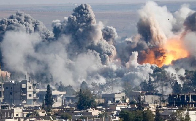 Nga đã thực hiện 40 cuộc không kích vào tam giác Hama-Aleppo-Raqqa. (Ảnh minh hoạ)