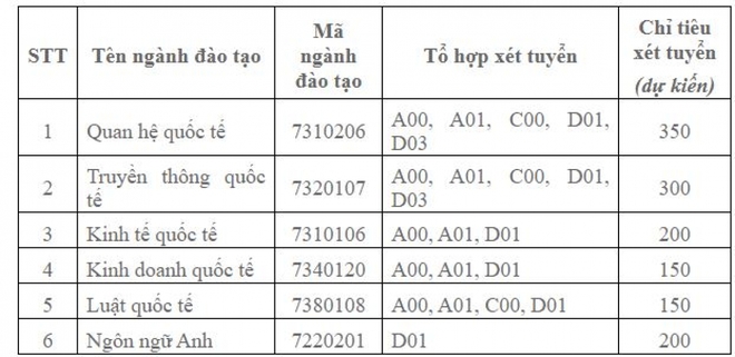 Học viện Ngoại giao xét tuyển dựa theo học bạ, phỏng vấn trực tiếp - Ảnh 1.