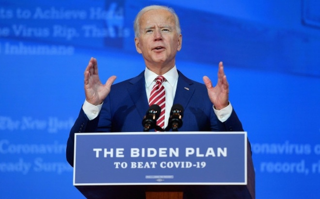 Tổng thống Mỹ Joe Biden và "kế hoạch giải cứu nước Mỹ". (Ảnh: Reuters)