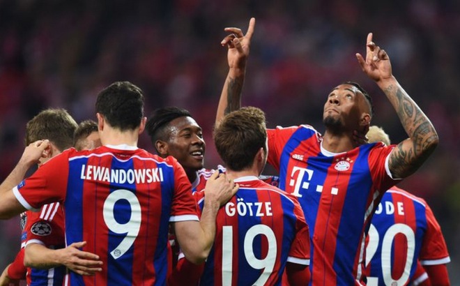 Ngày này 6 năm trước, Bayern Munich đã trở thành đội đầu tiên trong kỷ nguyên Champions League có được 2 trận thắng 7-0 ở vòng 1/8. (Ảnh: Getty).