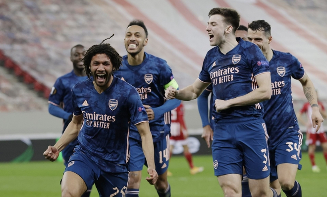 Hạ gục Olympiacos, Arsenal đặt một chân vào tứ kết Europa League - Ảnh 1.