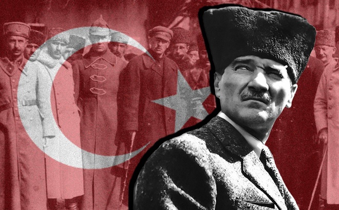 Chân dung Mustafa Kemal – quốc phụ của Thổ Nhĩ Kỳ. Ảnh: RBTH.