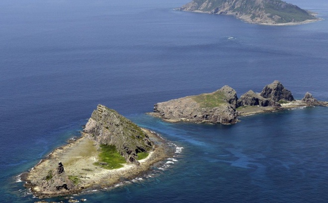 Căng thẳng gia tăng giữa Trung Quốc và Nhật Bản gia tăng liên quan đến quần đảo tranh chấp Senkaku/Điếu Ngư. Ảnh: Kyodo.