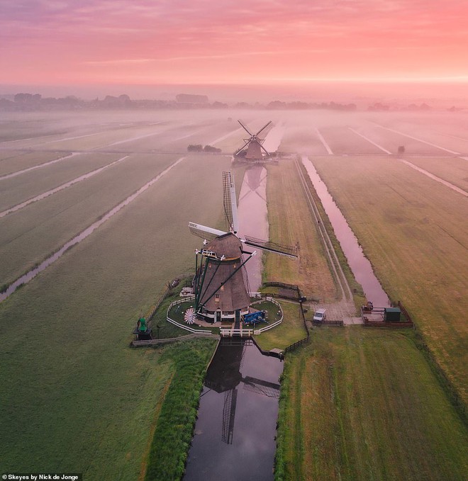 Vẻ đẹp Hà Lan tựa xứ sở thiên đường qua những bức ảnh chụp từ trên cao - Ảnh 2.
