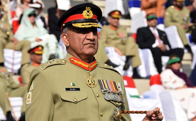 Tướng Qamar Javed Bajwa - người nắm quyền Tư lệnh quân đội Pakistan. Ảnh: AP