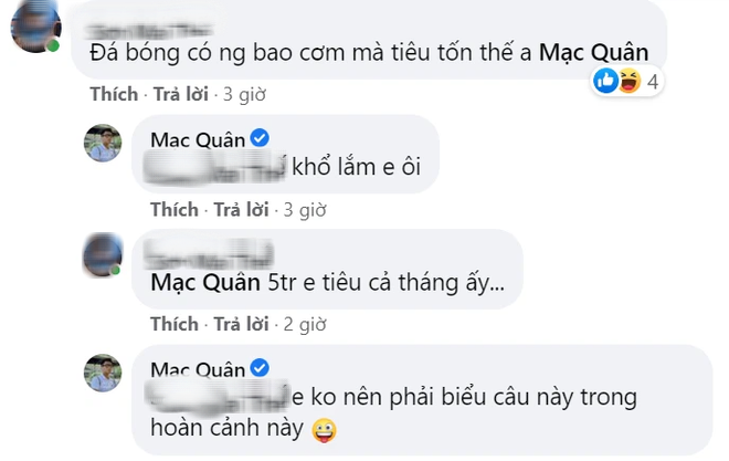 Bà xã Mạc Hồng Quân gửi tiền cho chồng cùng dòng chú thích gây chú ý - Ảnh 3.