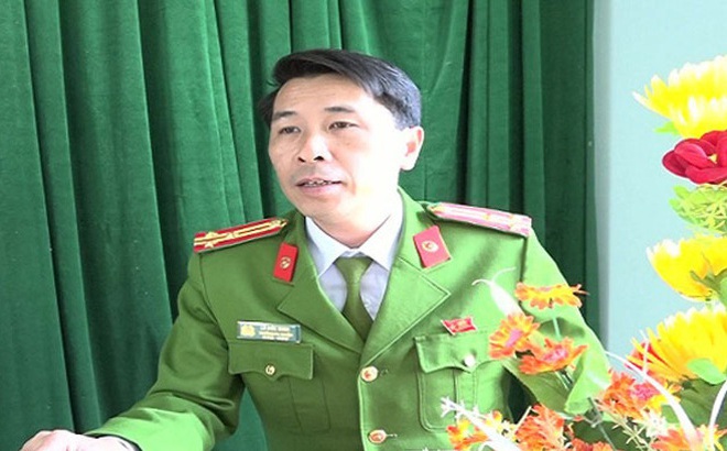 Ông Lò Đức Minh thời điểm còn là Trưởng Công an huyện Mường Lát.