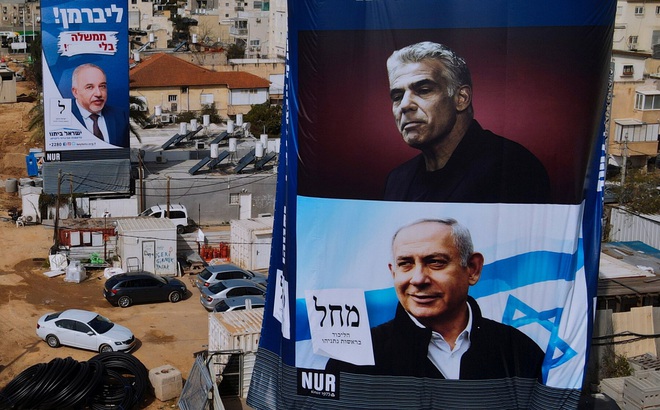 Israel bầu cử lần 4 trong 2 năm. Ảnh: AP