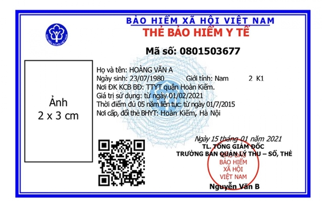 Những điểm khác biệt của thẻ BHYT mẫu mới triển khai từ 1/4/2021 - Ảnh 2.