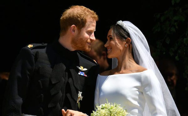 Vợ chồng Hoàng tử Harry chính thức kết hôn vào ngày 19/5/2018. Ảnh: Getty