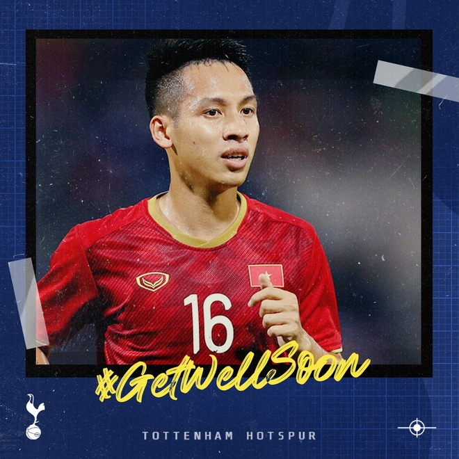 Tottenham gửi lời chúc Đỗ Hùng Dũng sớm trở lại sân cỏ - Ảnh 1.