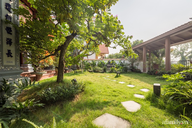 Nhà vườn gần 500m² đậm nét kiến trúc Bắc Bộ dành cho gia đình 3 thế hệ ở Hà Nội - Ảnh 15.