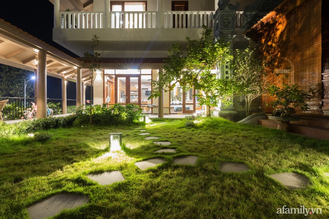 Nhà vườn gần 500m² đậm nét kiến trúc Bắc Bộ dành cho gia đình 3 thế hệ ở Hà Nội - Ảnh 4.