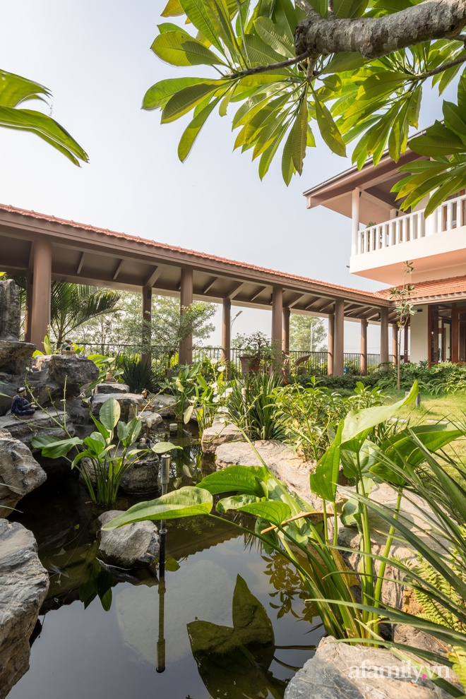 Nhà vườn gần 500m² đậm nét kiến trúc Bắc Bộ dành cho gia đình 3 thế hệ ở Hà Nội - Ảnh 9.