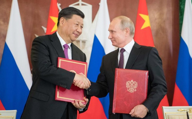 Chủ tịch Trung Quốc Tập Cận Bình và Tổng thống Nga Putin. Ảnh: TRT Wolrd