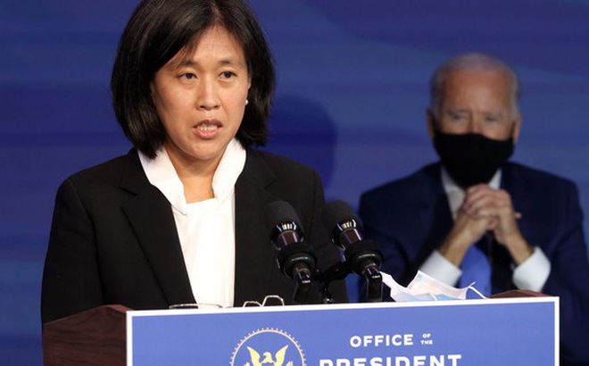 Đại diện Thương mại Mỹ Katherine Tai - Ảnh: Reuters