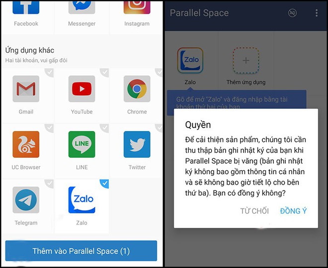 Mẹo đăng nhập 2 tài khoản Zalo cùng lúc trên điện thoại Android - Ảnh 2.