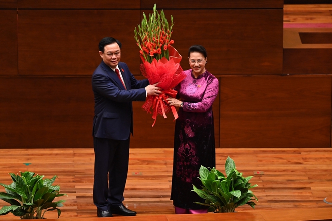 Toàn cảnh Chủ tịch Quốc hội Vương Đình Huệ tuyên thệ nhậm chức và điều hành phiên họp - Ảnh 4.