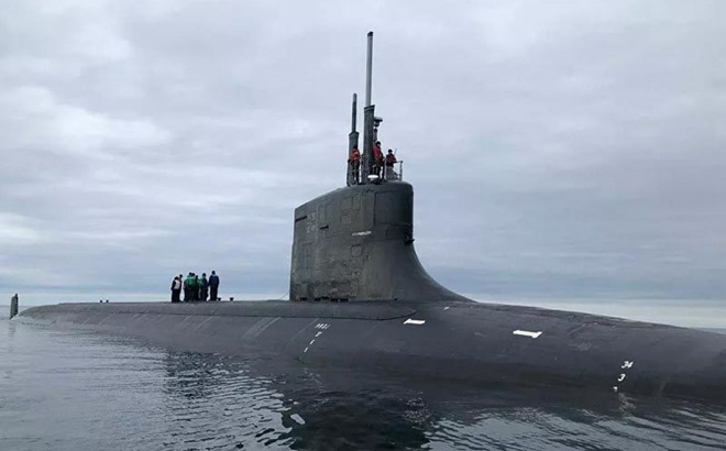 Tàu ngầm USS Seawolf . Ảnh: Hải quân Mỹ