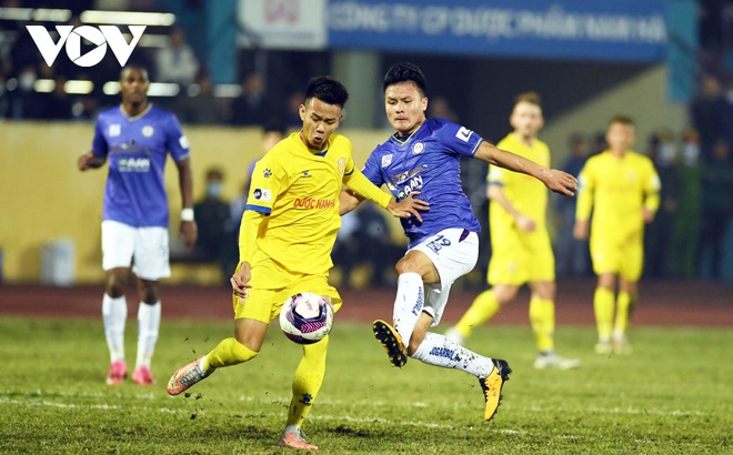 Hà Nội FC toàn thua ở 2 vòng đấu đầu tiên tại V-League 2021 (Ảnh: Dương Thuật).