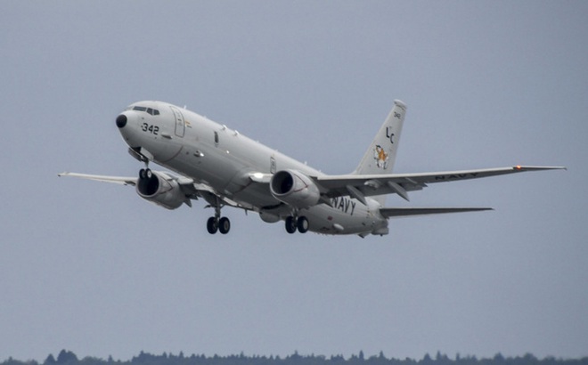 Máy bay trinh sát P-8A của Mỹ. Ảnh: US Navy.