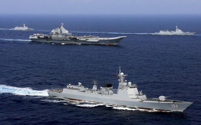Tàu chiến của Hải quân Trung Quốc. Ảnh: Defenceconnect