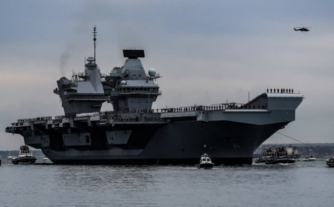 Anh có kế hoạch điều tàu sân bay HMS Queen Elizabeth tới Ấn Độ - Thái Bình Dương vào cuối năm nay. Ảnh: Reuters