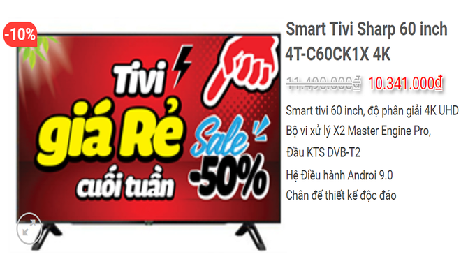 Tivi 4K màn hình lớn 50- 65 inch giảm giá sốc, có mẫu bay 10 triệu - Ảnh 2.