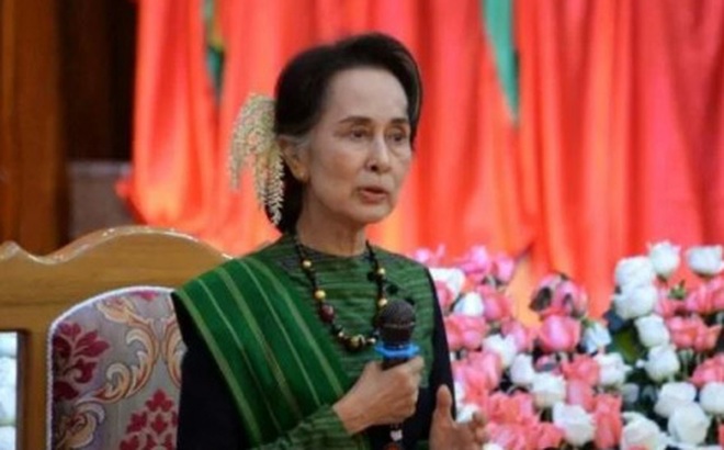 Cố vấn Nhà nước Aung San Suu Kyi. Ảnh: AFP