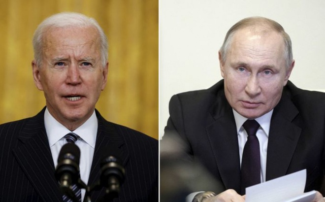 Tổng thống Mỹ Joe Biden hôm qua (13/4) đã điện đàm với người đồng cấp Nga Putin. Ảnh: Reuters