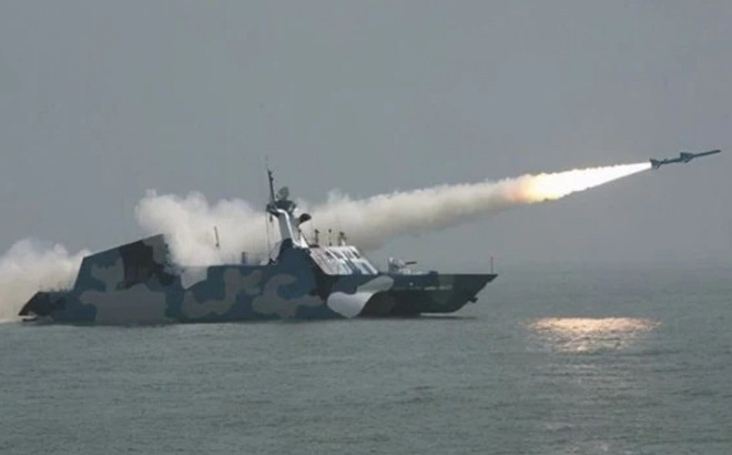 Một tàu tấn công nhanh của Trung Quốc. Ảnh: Truyền thông nhà nước Trung Quốc.