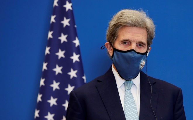 Đặc phái viên Tổng thống Mỹ về khí hậu John Kerry. Ảnh: Reuters