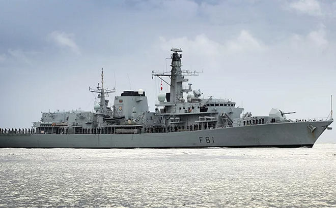 HMS Sutherland của Hải quân Hoàng gia Anh.