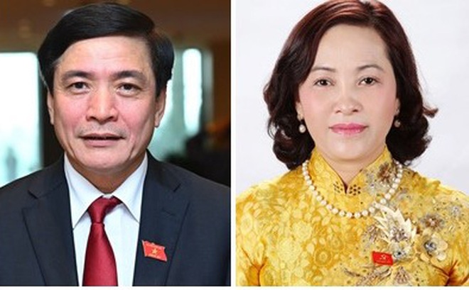 Chủ nhiệm Văn phòng Quốc hội Bùi Văn Cường; Trưởng Ban Công tác đại biểu Nguyễn Thị Thanh.