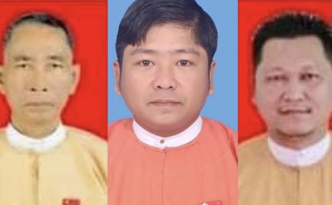 Ba nghị sĩ NLD mới bị bắt. Ảnh: The Irrawaddy