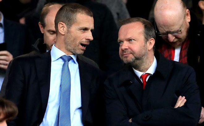 Alexander Ceferin và Ed Woodward