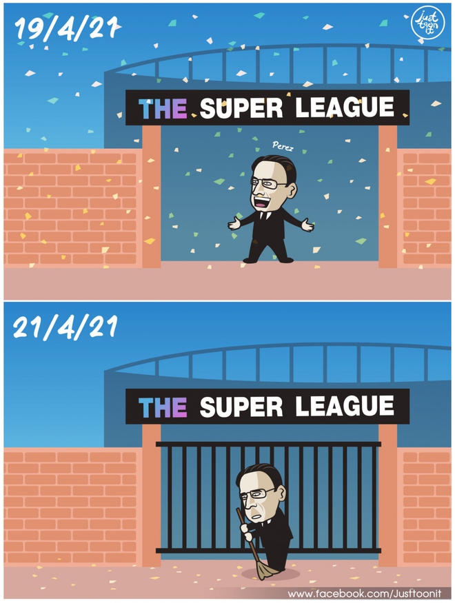 Biếm họa 24h: Hiệu ứng domino khiến Super League sụp đổ - Ảnh 4.